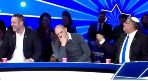 כוכבי הפטריוטים לא הצליחו להפסיק לצחוק מבן גביר צילום: צילום מסך ערוץ 14 טלוויזיה