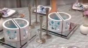 שולחן לימים הנוראים צילום: צילום מסך יוטיוב עיצוב הבית