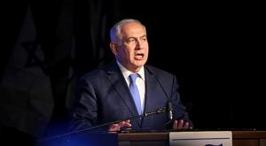 שוב תוקף את המשטרה. נתניהו בכנס הליכוד צילום: פלאש 90 חדשות