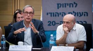 שרנסקי ואחד המועמדים ח"כ שי צילום: פלאש 90. יונתן זינדל חדשות
