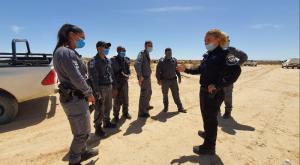 תדרוך לכוחות בשטח צילום: דוברות המשטרה ביטחון