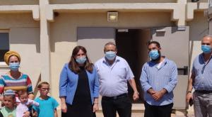 השרה חוטובולי ב"בית דרור"- מרכז חירום אזורי ע"ש דרור וינברג צילום: דוברות הר חברון חדשות