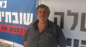 איציק אבוטבול במאהל המחאה צילום: ללא קרדיט דעות