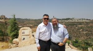 גדעון סער ושלמה נאמן בנתיב האבות צילום: דוברות חדשות