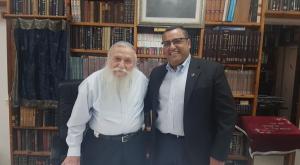 הרב דרוקמן ומשה לאון צילום: דוברות חדשות