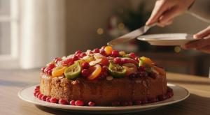 עוגת פירות צבעונית צילום: צילום להמחשה (בינה מלאכותית) עוגות