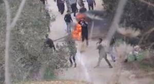 התפרעויות ליד הכפר בורין צילום: צילום מסך חדשות