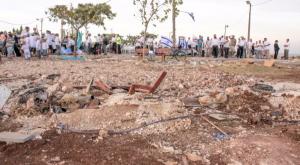 הריסות היישוב מגרון צילום: פלאש 90. אורן נחשון חדשות