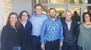 בכירי הקופה בסיור צילום: בראש סרוג ברנז'ה