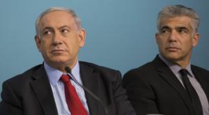 סקר חדש. לפיד ונתניהו צילום: פלאש 90. נעם רבקין פנטון פוליטי