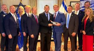 יוסי דגן בכנס המרגש צילום: מועצה אזורית שומרון התיישבות