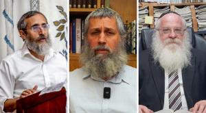 הרבנים גריינר, גרנות ופנדל. זעם בישיבות על בג"ץ צילום: ישיבת טפחות, צילום מסך, אורי טוסון חדשות