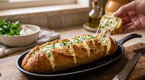 לחם שום וגבינה צילום: gemini אוכל