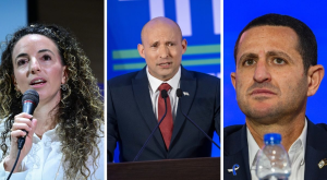 נפתלי בנט, אוהד טל ועידית סילמן צילום: פלאש 90 וקנבה חדשות