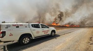 שריפה בגולן צילום: כבאות והצלה לישראל חדשות
