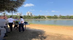 פארק מנחם בגין, היום צילום: דוברות מבצעית מד"א מבזקים