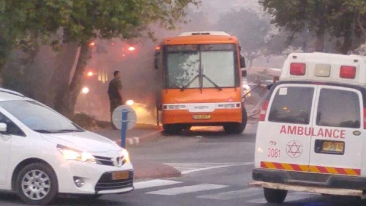 סכנת נפשות: אוטובוס ילדים שוב נשרף ביו"ש, אין נפגעים