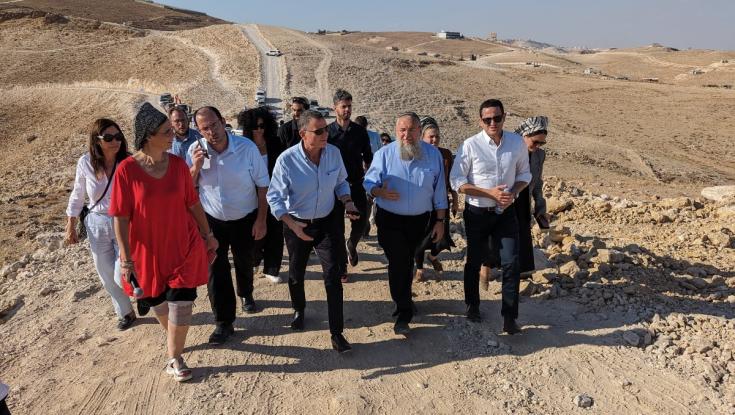 שדולת ארץ ישראל התארחה בלשכת שלמה נאמן בשמורה ההסכמית