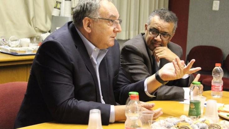 ביקורת פתע של מנכ"ל ארגון הבריאות העולמי בהדסה
