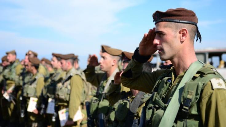 צפו: תקיעת שופר בסיום מסע של טקס ההשבעה לחטיבת גולני