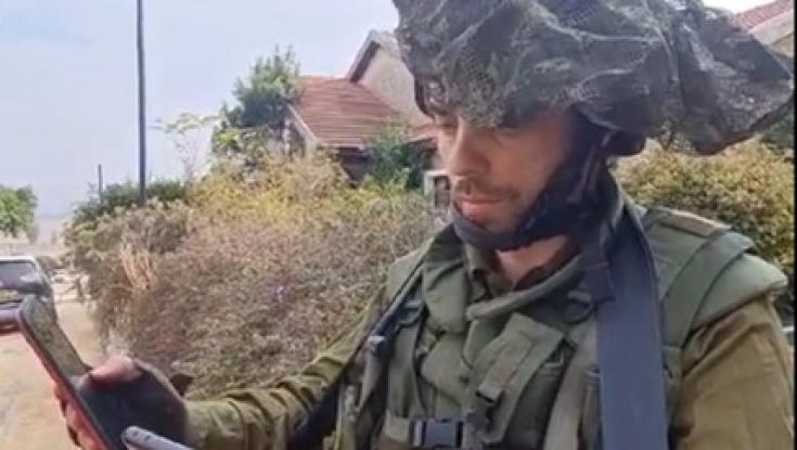 מרגש: האב גוייס וצפה בברית של בנו משטח הלחימה