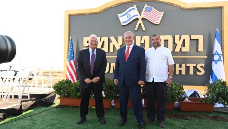 ממשלת ישראל אישרה את הקמת "רמת טראמפ" ברמת הגולן