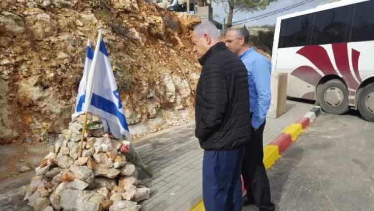 נתניהו בצומת אסף: "נחזק את ההתיישבות" 