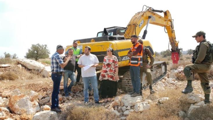 הפלסטינים חפרו בשטח היישוב - ראש המועצה עצר את העבודות
