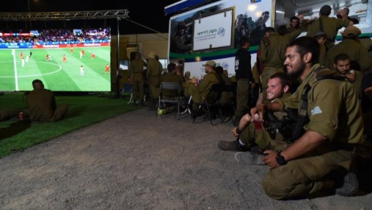 מאות חיילים נהנו מצפייה במונדיאל