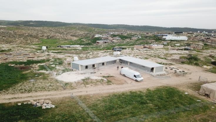 נהרס בי"ס פלסטיני לא חוקי שנבנה באתר ארכיאולוגי