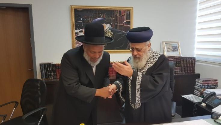 בעקבות תמיכתו: רב העדה האתיופית הודה לרב הראשי