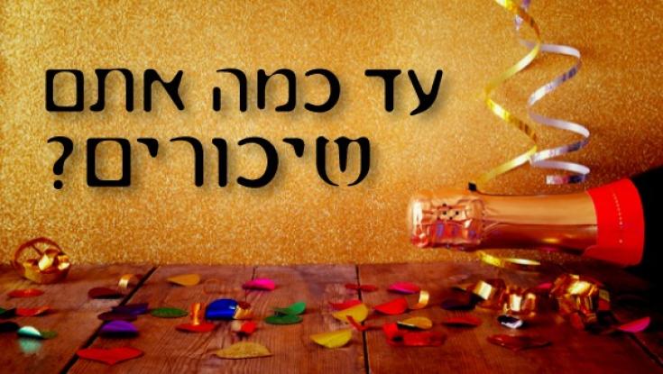 השאלון שיגלה - עד כמה אתם שיכורים!