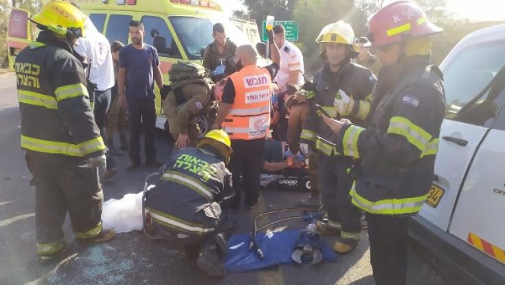 תאונת דרכים קשה בדרום: בן 40 במצב קשה