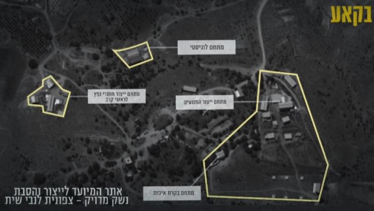 חיזבאללה הקים אתר המיועד לייצור והסבת טילים מדויקים