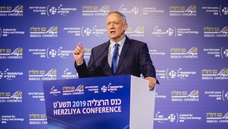 גנץ: "אני מתכוון להוביל מדיניות ביטחונית חדשה מול עזה"