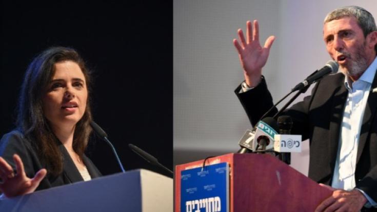 הרב אבינר והרב אליהו מתנגדים שאיילת שקד תוביל את איחוד הימין