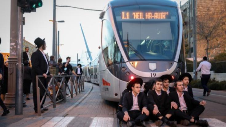 הפגנות חרדים בירושלים. שיבושי תנועה קשים. עשרות נעצרו