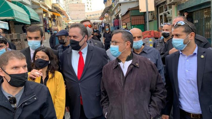 בחירות בפתח: שר האוצר סייר בשוק מחנה יהודה