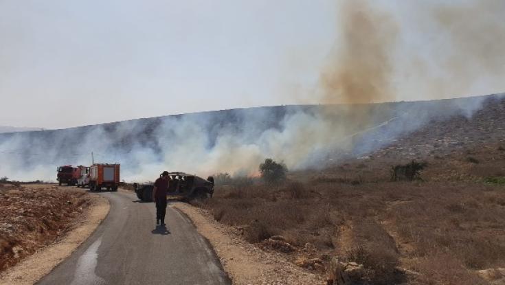 בית חגי: הושגה שליטה על השריפה, בתים פונו
