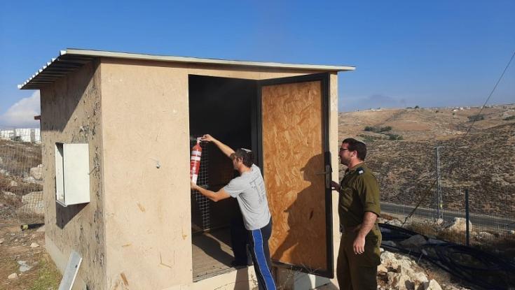רגע לפני אסון: ארון החשמל המרכזי עלה באש