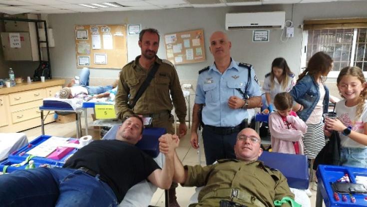 השומרון מתגייס: 1551 מנות דם נתרמו ביום אחד