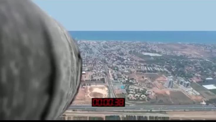 צפו: כך ייראה ירי טיל מיו״ש לעבר העיר נתניה