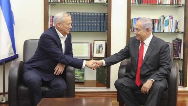 הסתיימה פגישת נתניהו וגנץ בקריה