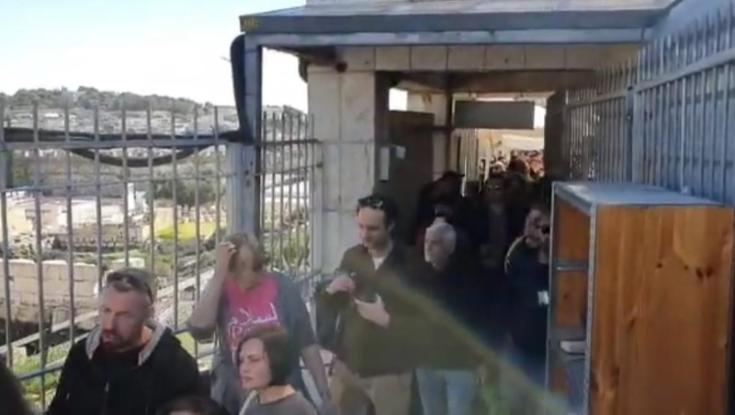 צפו: חרף המצב הביטחוני, קבוצת יהודים עלתה להר הבית