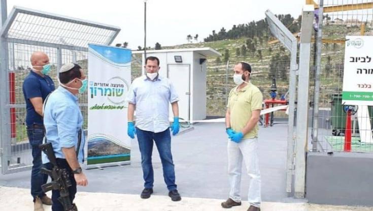 באלון מורה חנכו תחנת שאיבה שתסייע בטיהור מי שפכים מבסיס צה"ל