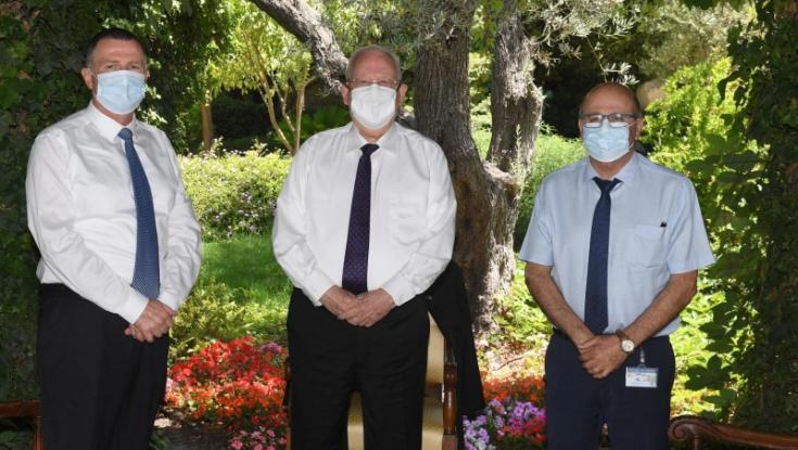 ריבלין נפגש עם אדלשטיין לשיחה על ההתמודדות מול משבר הקורונה