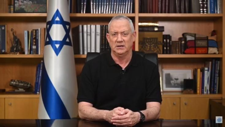 בני גנץ: "צה"ל פוגע במטרות צבאיות, חמאס פוגע באזרחים -זה כל ההבדל"