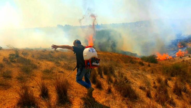 טרור הבלונים נמשך: 33 שריפות פרצו ברחבי עוטף עזה