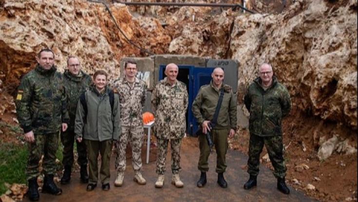 רמטכ"ל גרמניה ביקר במנהרת הטרור הגדולה ביותר של חיזבאללה