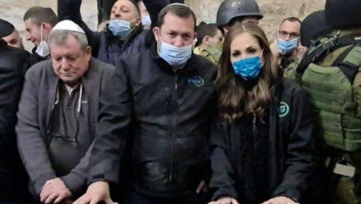 עימותים והפרות סדר בזמן ביקורה של השרה ינקלביץ' בקבר יוסף | צפו